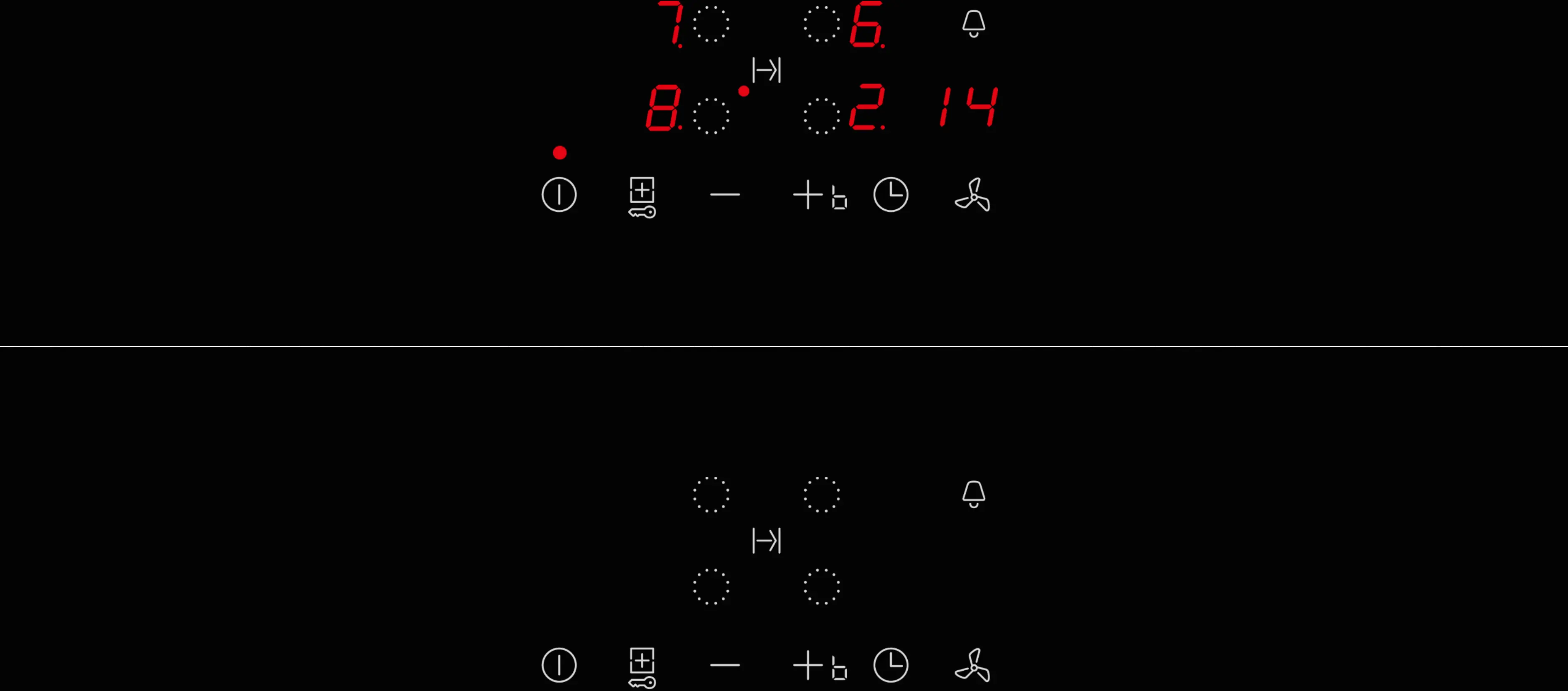 Plită cu inducție cu hotă integrată NEFF N50 V58NBS1L0, 80 cm, 4 zone Combi Induction, Touch Control, 500 m³/h, sticlă ceramică neagră [2]