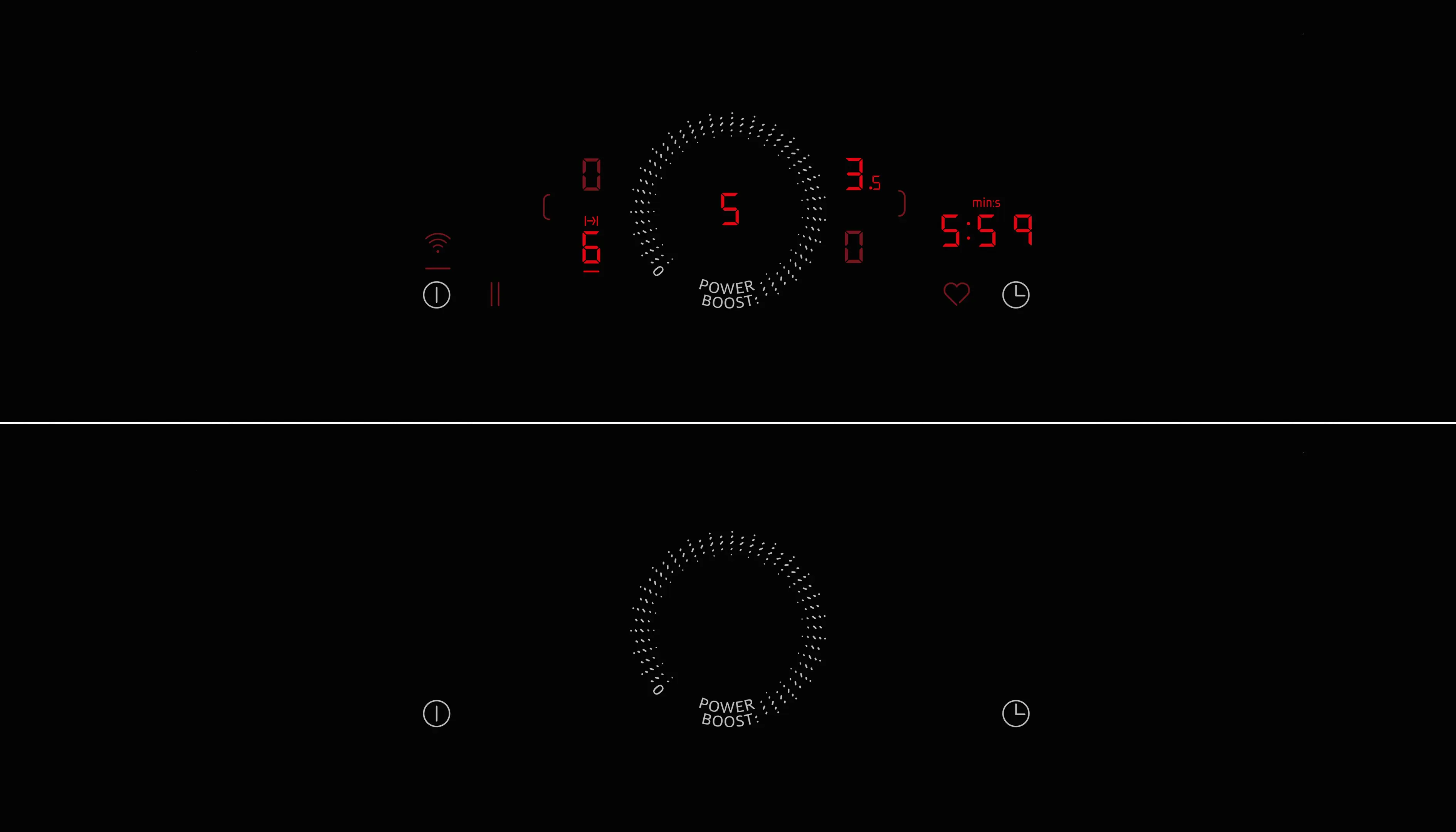 Plită cu inducție cu hotă integrată NEFF N70 V58PHQ4C0, 80 cm, CombiInduction, Twist Touch®, Home Connect, 622 m³/h, Negru [2]