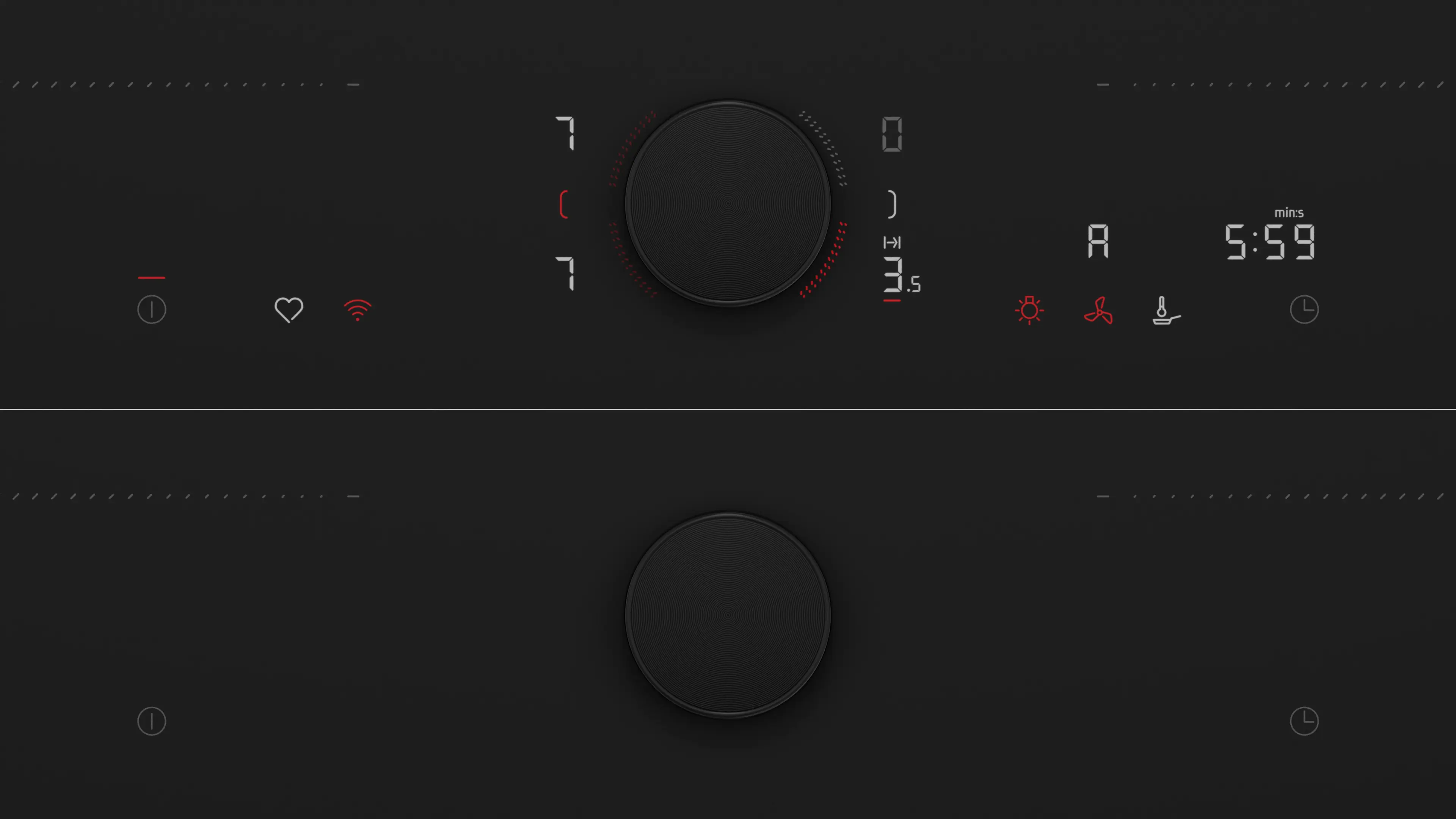 Plită cu inducție cu hotă integrată Neff V68PYX4B0, 80 cm, 4 zone gătit, 622 m³/h, Flex Induction, TwistPad Flex, Home Connect, Negru mat [2]