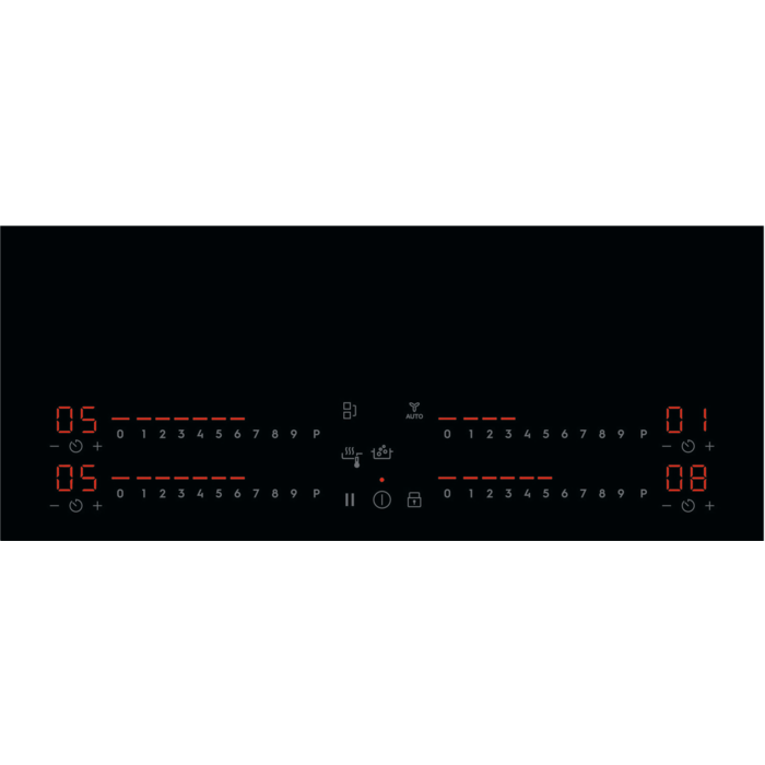 Plită cu inducție Electrolux EIS87453, incorporabilă, 80 cm, 4 zone de gătit, SenseBoil & Fry, Hob2Hood®, PowerBoost, funcție Bridge, control tactil, negru [2]