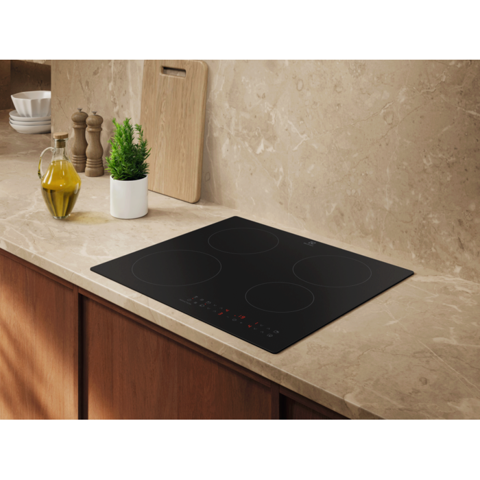 Plită cu inducție Electrolux EIT60433CT, incorporabilă, 60 cm, 4 zone de gătit, PowerBoost®, Hob2Hood®, control tactil, negru SaphirMatt® [6]