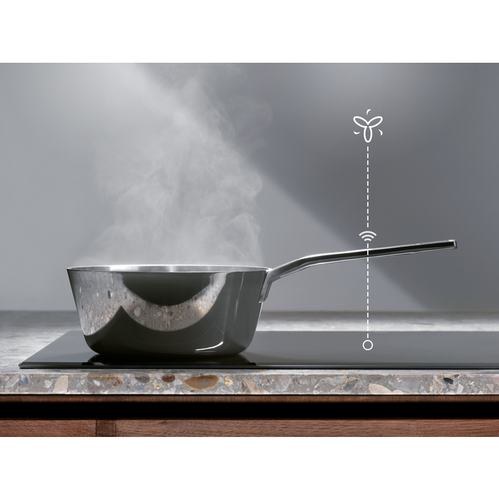 Plită cu inducție Electrolux EIT60443X, 4 zone de gătit, PowerBoost & Timer, Control Touch, Hob2Hood, Negru, 60 cm [9]