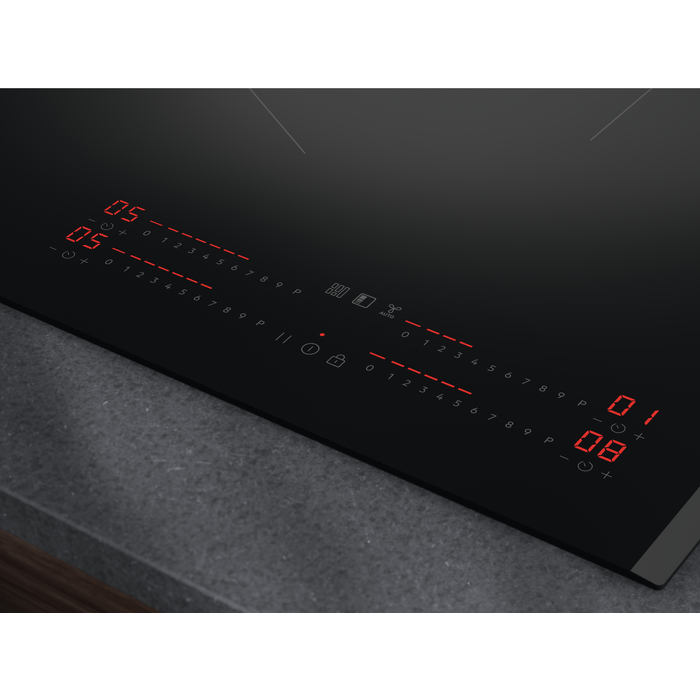 Plita incorpolabila AEG TI64IG00FB, inductie , 4 zone de gatit, Timer electronic, Flexi Bridge, Conectivitate hota, Booster, Functie Punte, 60 cm [3]