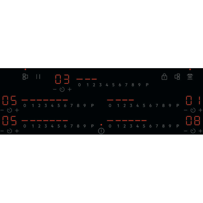 Plita incorpolabila AEG TK85IM00FB, inductie , 5 zone de gatit, Timer electronic, Multiple Bridge, Conectivitate hota, Booster,Functie Punte,  Functie Pauza, 80 cm, Negru [2]