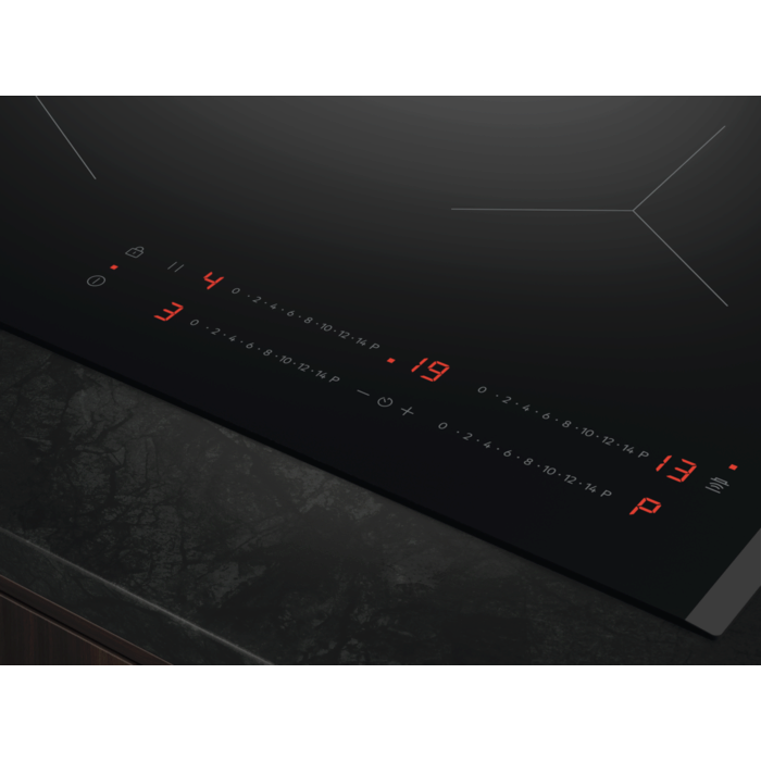 Plita incorpolabila AEG TO64IC00FB, inductie , 4 zone de gatit, Timer electronic, Conectivitate hota, Booster, Functie pauza, 60 cm, Negru [3]