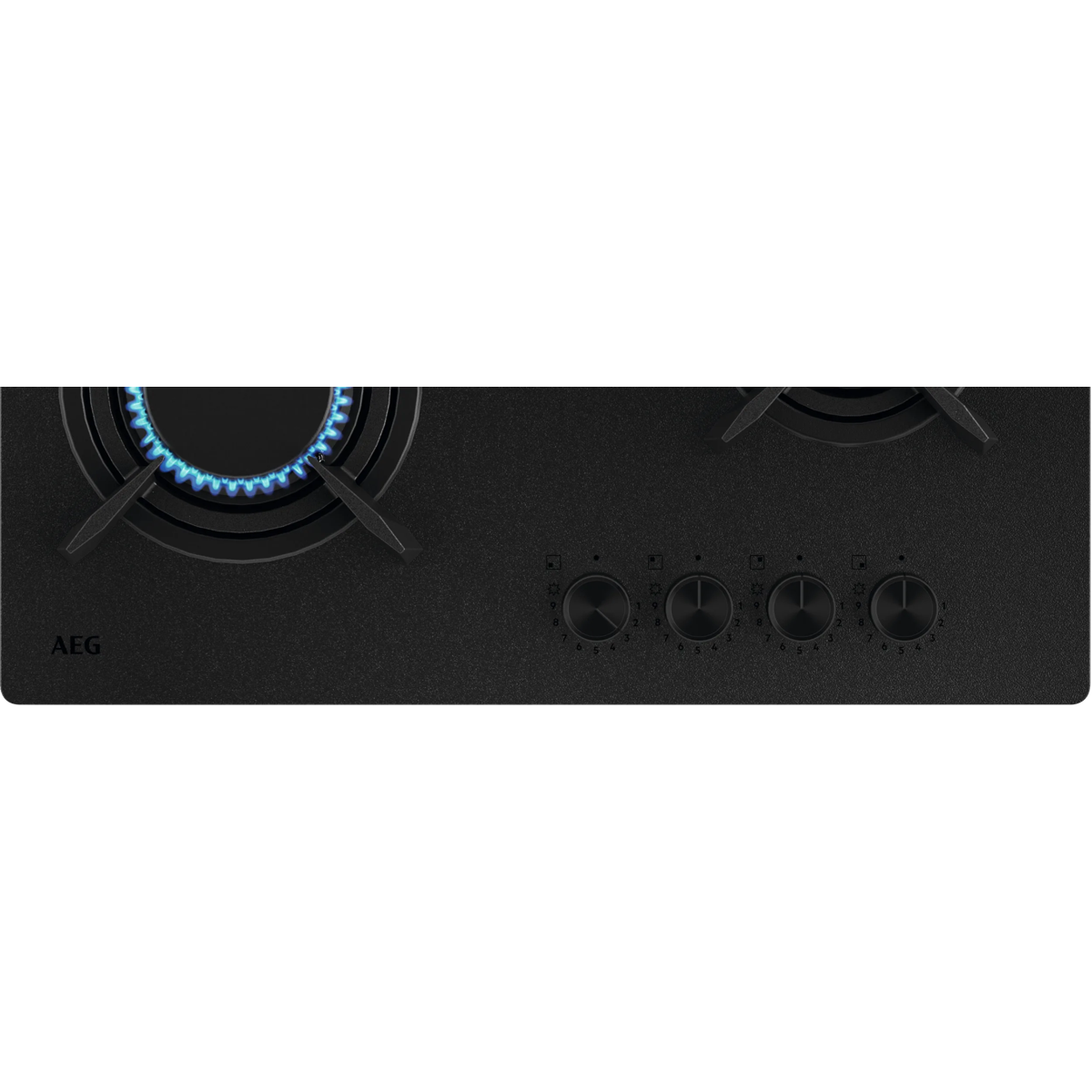 Plita incorporabila AEG HKB64423NL, gaz pe sticla, 60cm, negru mat [2]