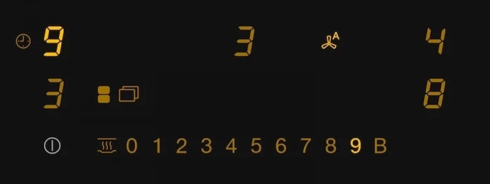 Plita incorporabila cu inductie si hota integrata Miele Gold, KMDA 7473-1 FL Silence, 80 cm, Negru [2]