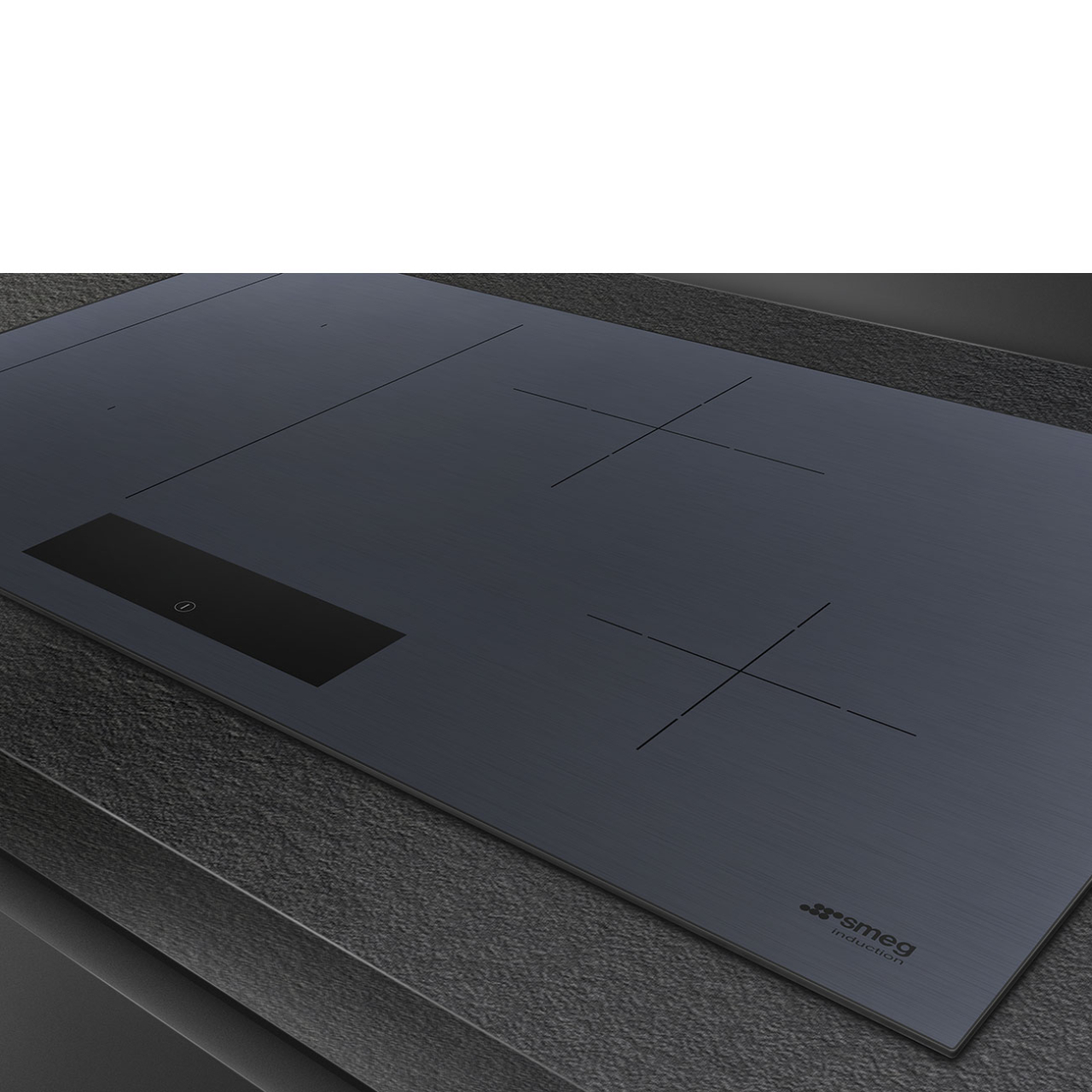 Plita incorporabila cu inductie, Smeg SIM1844DG, 80 cm latime [2]