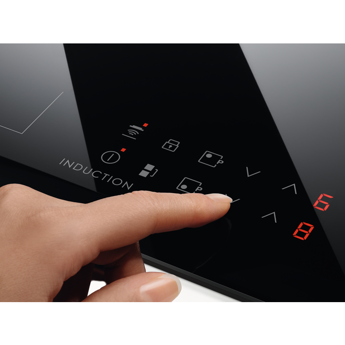 Plita incorporabila Electrolux CIR60430CB – Plită cu inducție 60 cm, 4 zone gătit, Touch Control, PowerBoost & Hob2Hood, Negru [7]