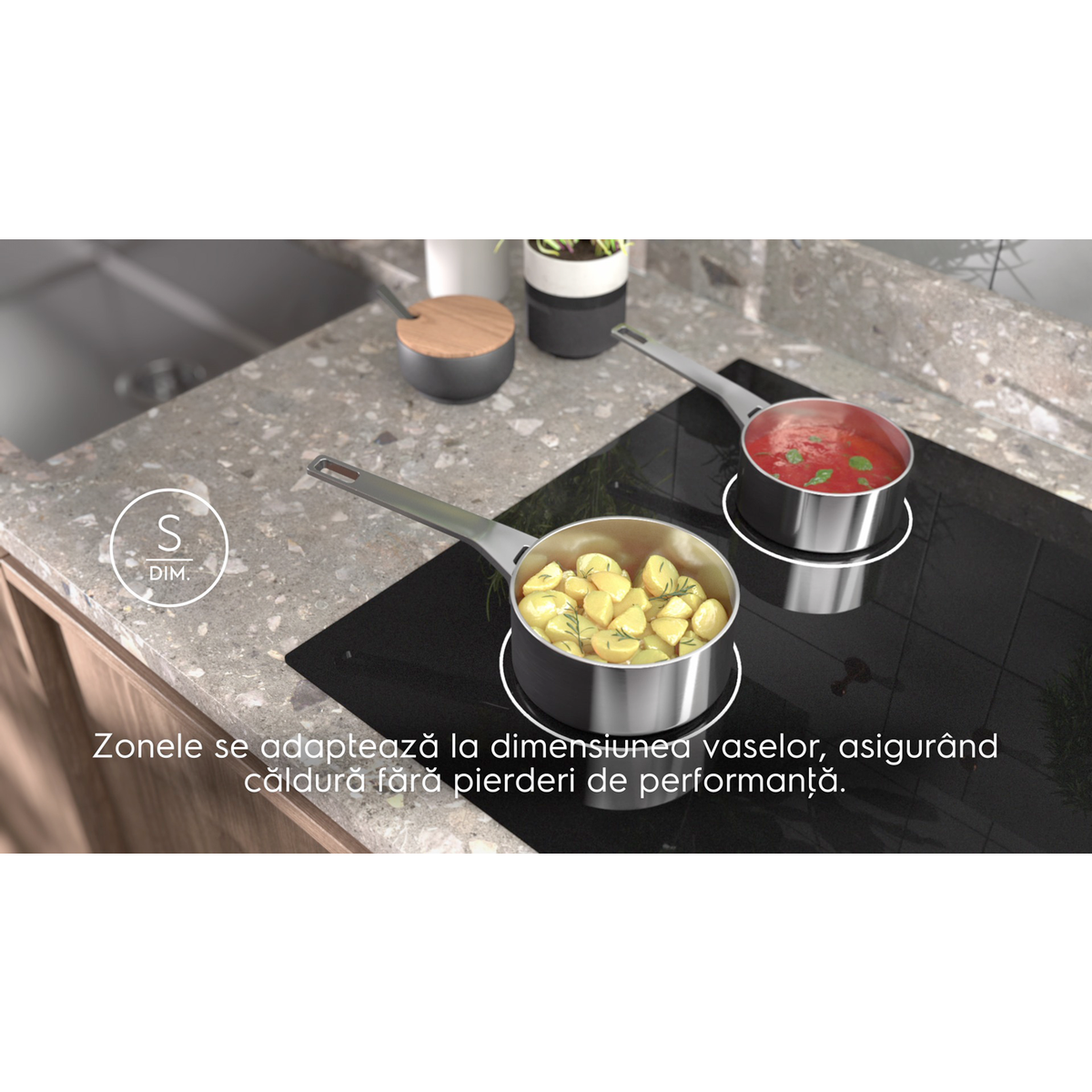 Plita incorporabila Electrolux LIV63431BK, Inductie, 4 zone de gatit, Touch control, Timer, Booster, 60 cm [4]