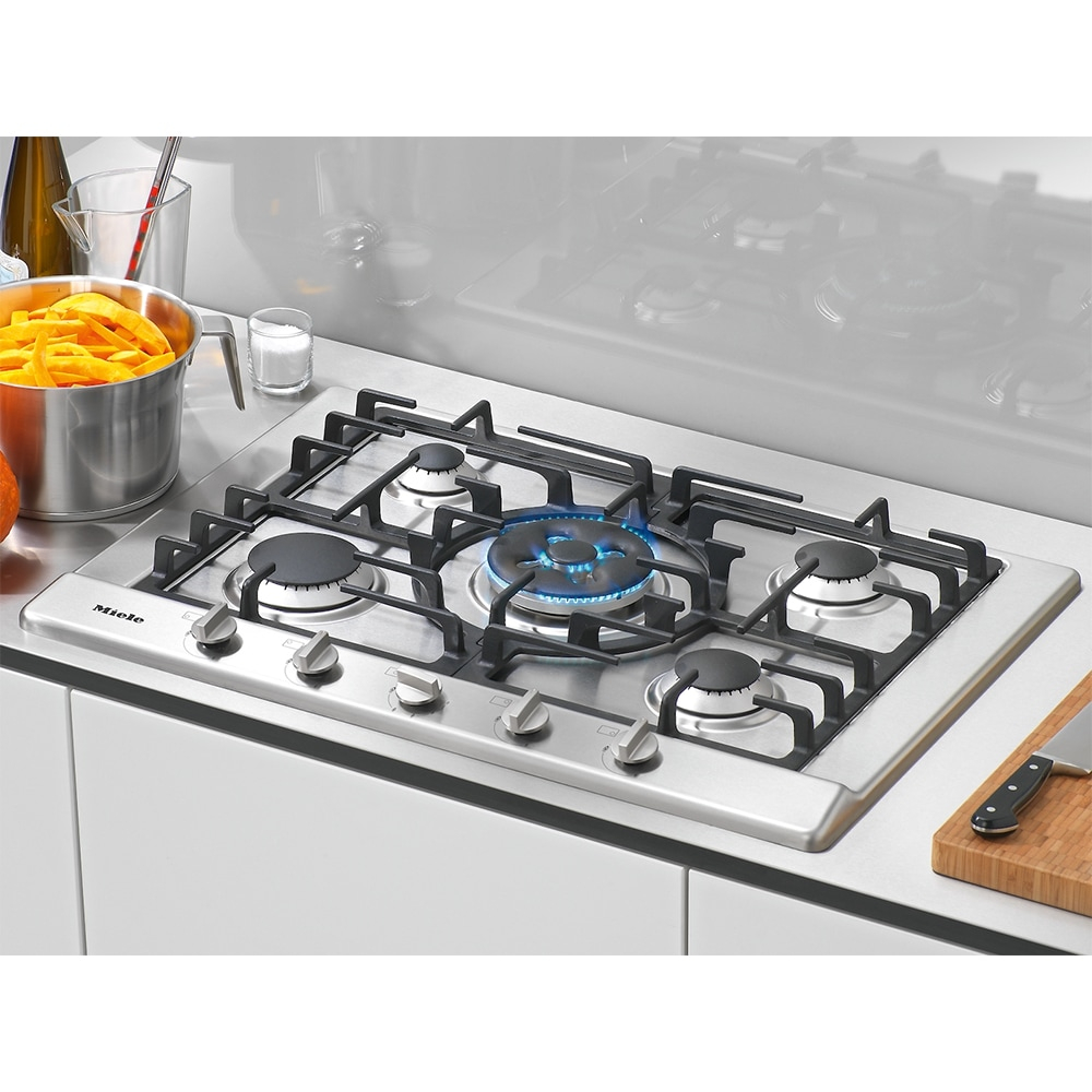 Plita incorporabila, MIELE KM 2034, Gaz, 5 arzatoare, Wok, inox [2]