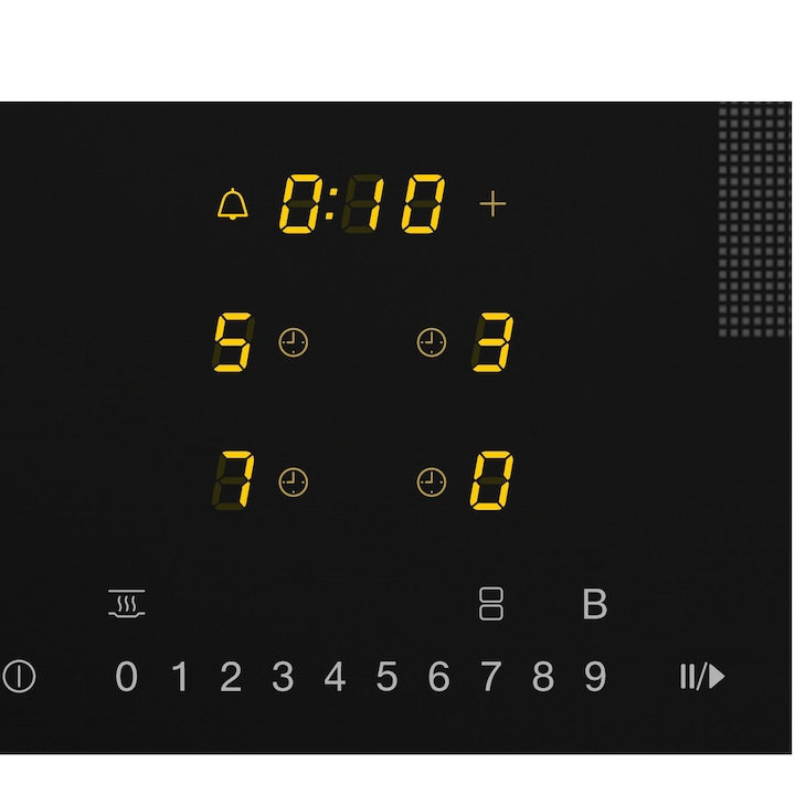 Plita incorporabila Miele KM 7466 FR, Inductie, 4 zone de gatit, TwinBooster,  PowerFlex, Conectivitate hota, Rama inox, 60 cm, Negru [2]
