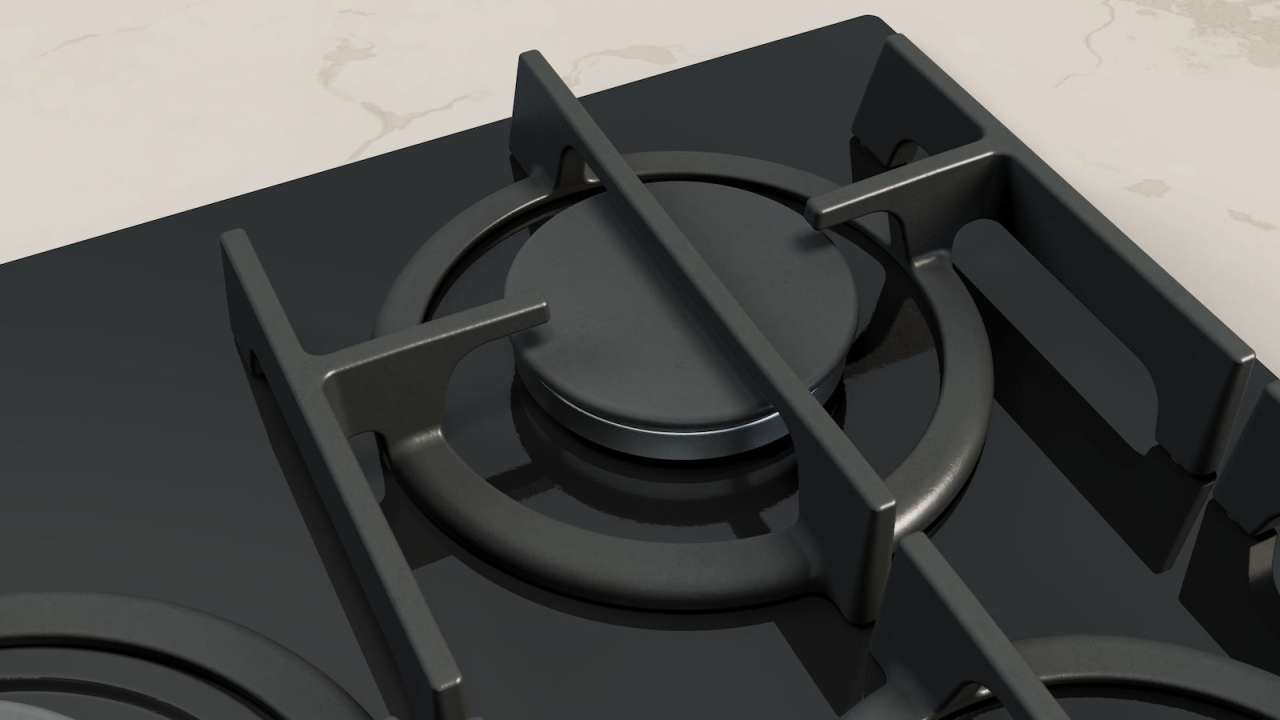 Plita incorporabila pe gaz Neff T27PIQ4S0, 75 cm, Wok, FlameSelect, Gratare de fonta, Sticla [5]