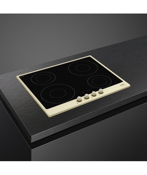 Plita incorporabila Smeg Cortina SI764POM, Inductie, 4 zone gatit, Negru/Crem [2]