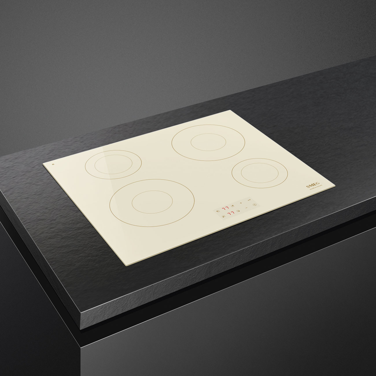 Plita inductie Smeg SI2641DP, 60 cm, 4 zone de gatit, finisaj crem - alama [4]