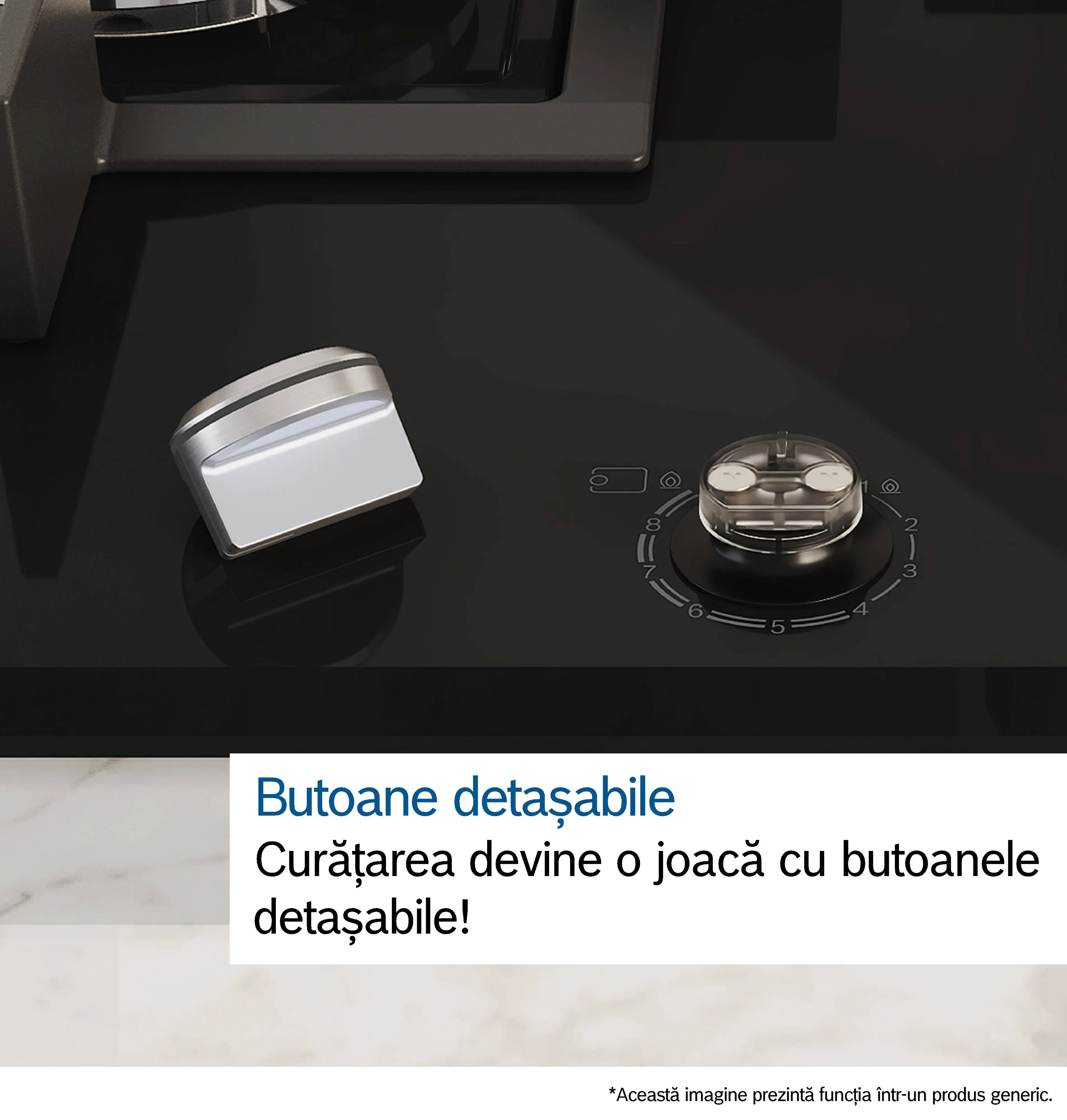 Plita pe gaz Bosch Seria 6, 60 cm, Quartz, Inox [8]