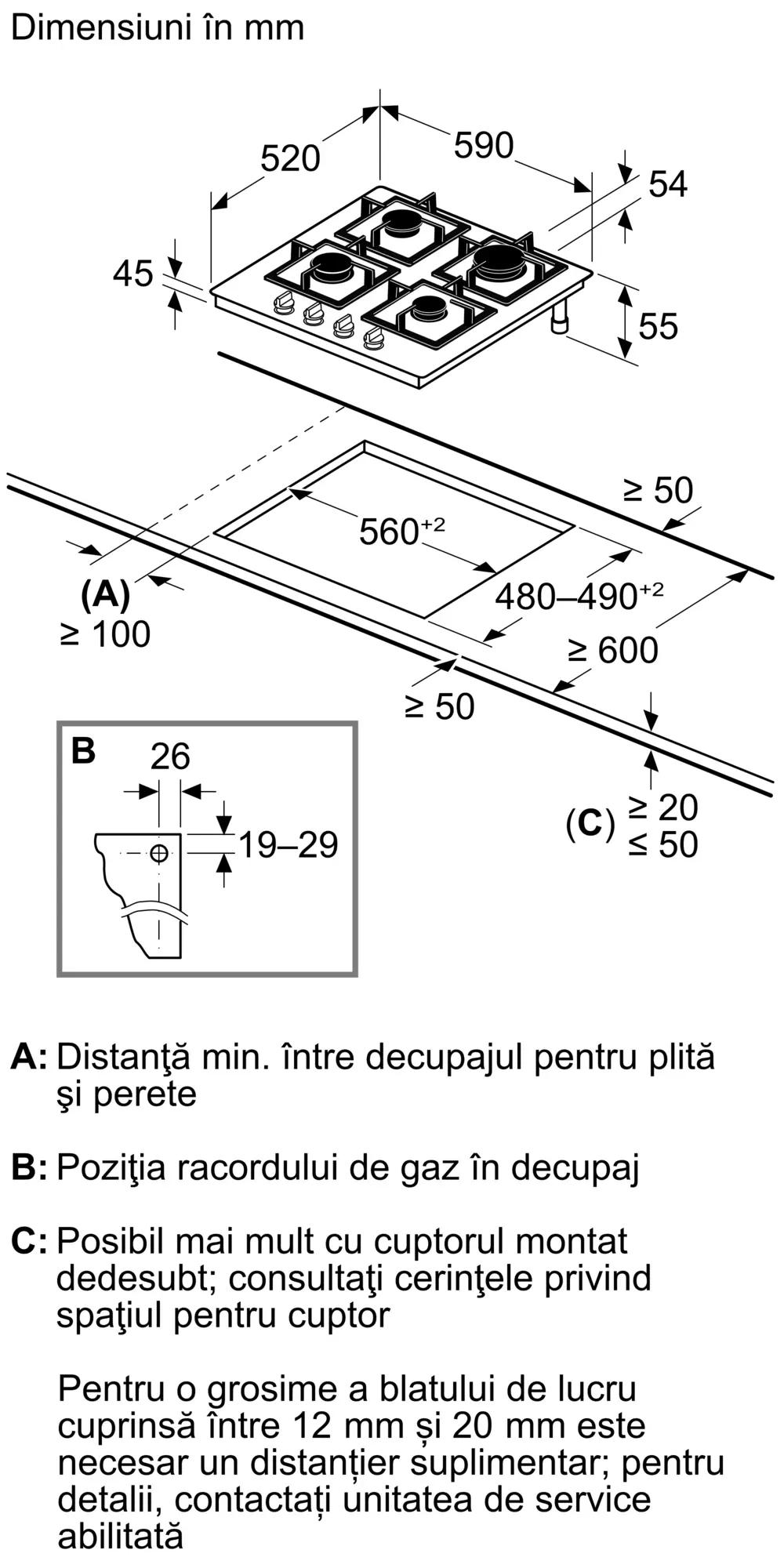 Plita pe gaz Bosch Seria 6, 60 cm, Quartz, Inox [9]