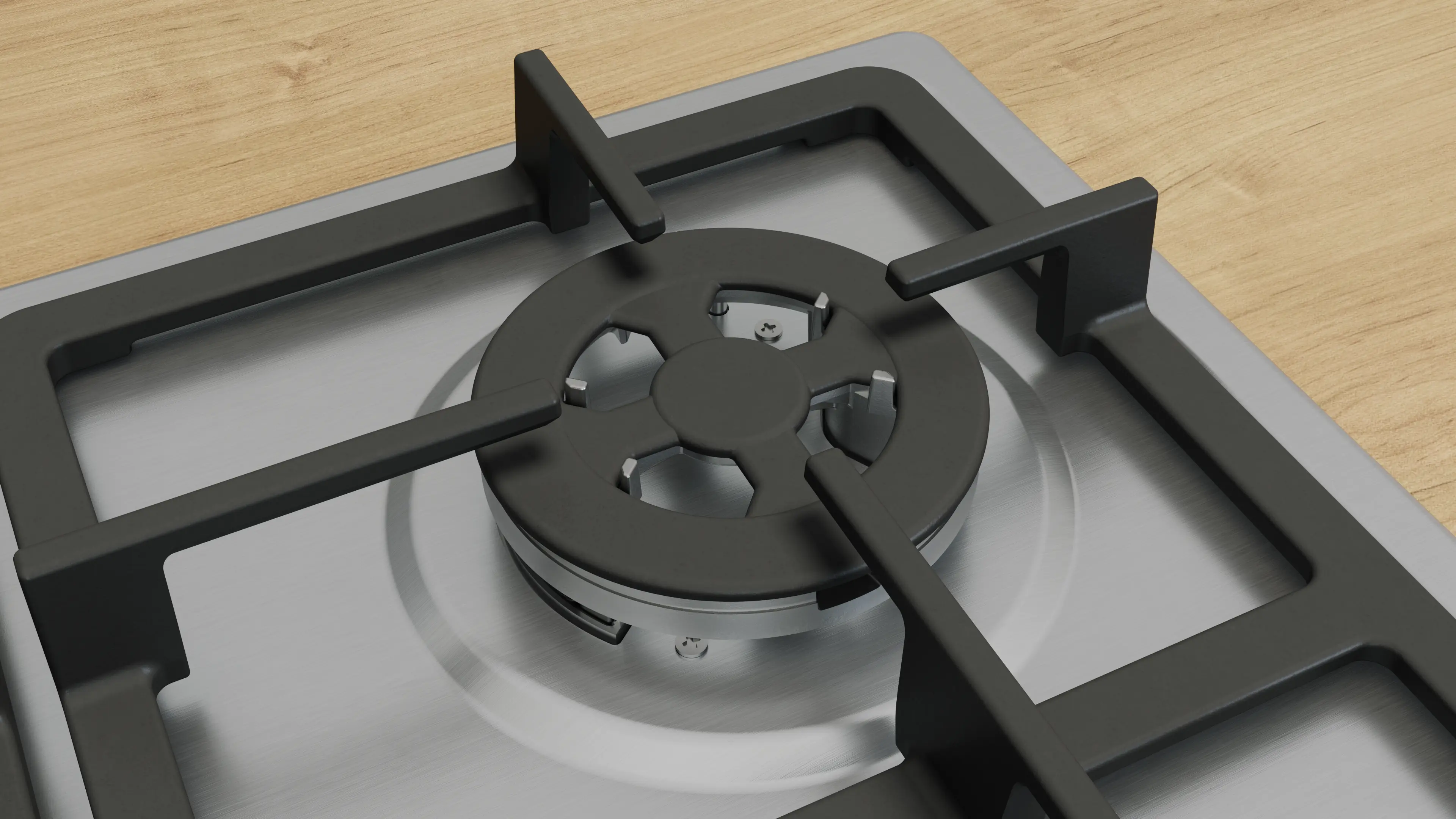 Plită pe gaz Bosch Seria 6, 60 cm, Inox [2]