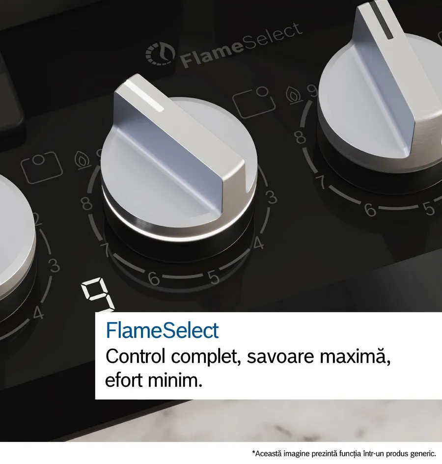 Plita pe gaz Bosch Seria 6, 60 cm, Inox [8]