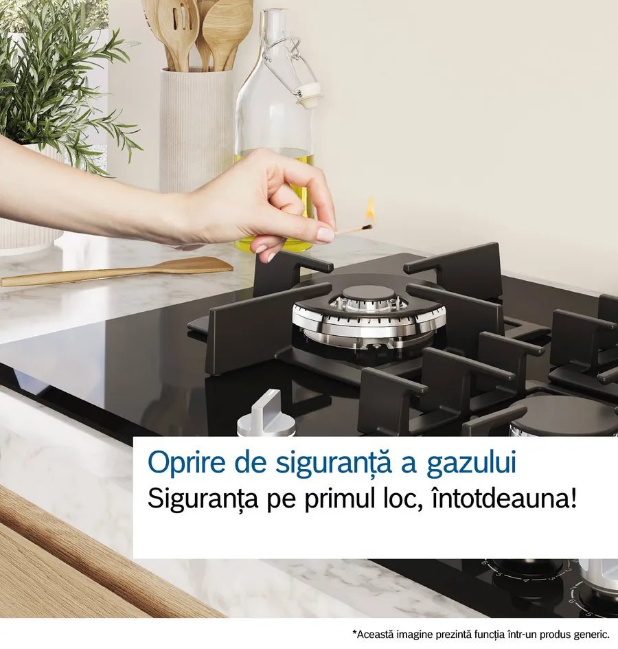 Plita pe gaz Bosch Seria 6, 60 cm, Inox [9]