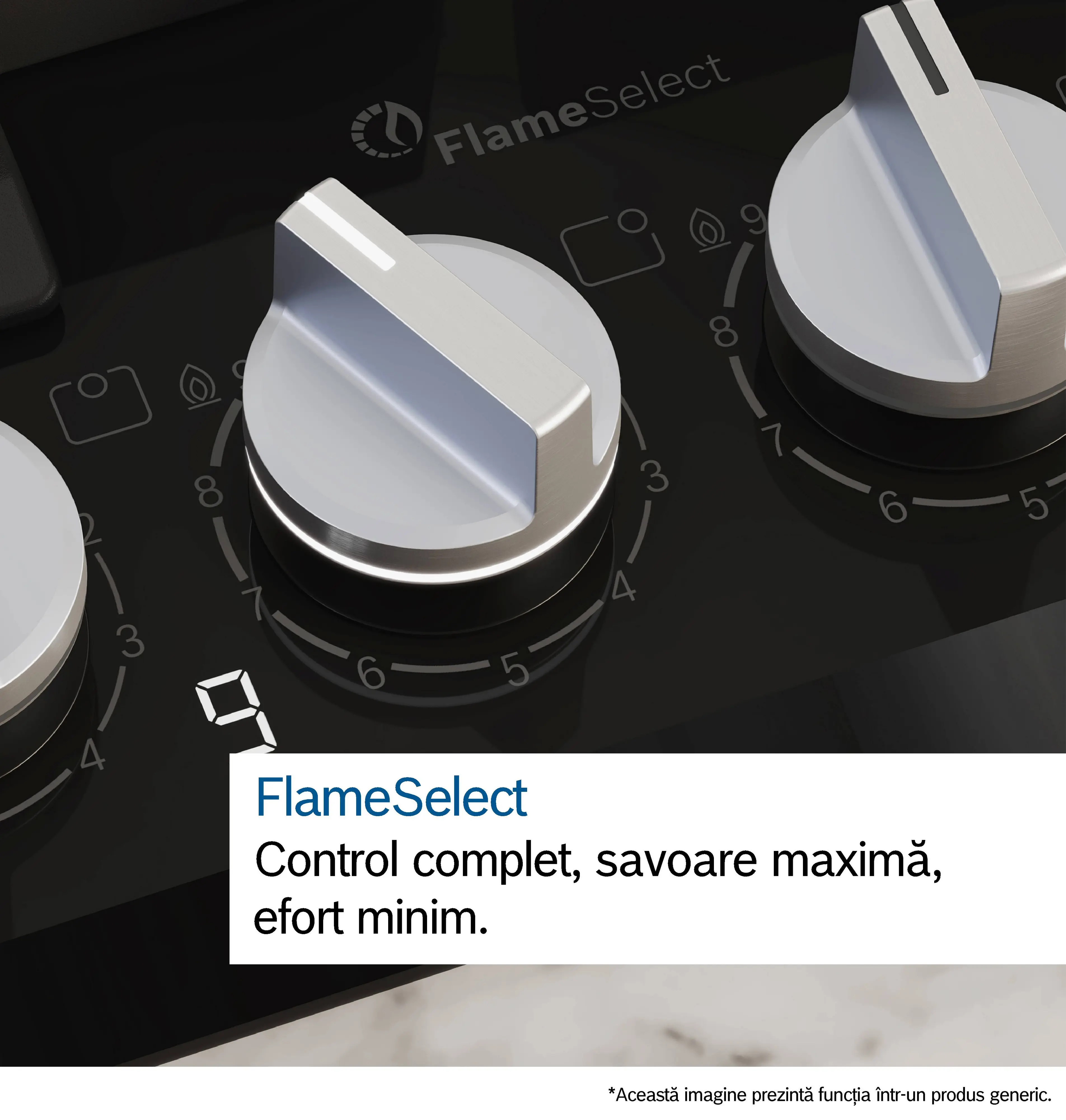 Plita pe gaz Bosch Seria 6, 90 cm, Quartz, Negru [7]