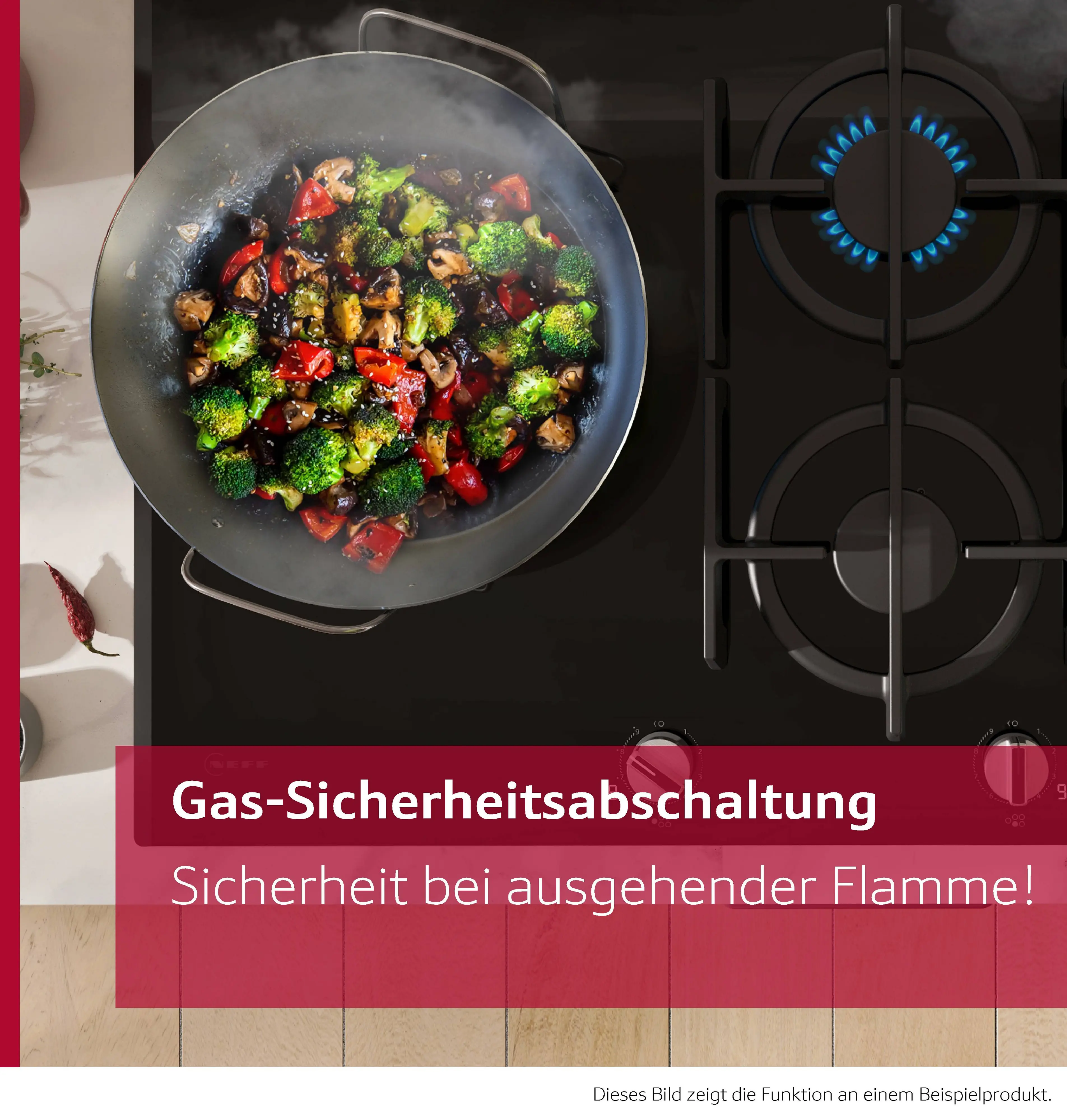 Plită pe gaz NEFF N70 T27CIS8N0, 75 cm, 5 arzătoare, FlameSelect® 9 trepte, grătare fontă, inox [8]