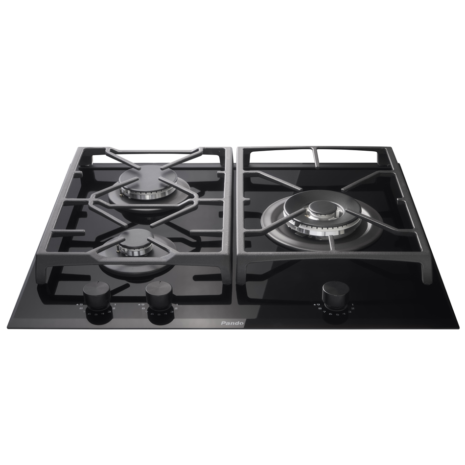Plită pe gaz pando PGA-4261 620 x 510 mm, 3 ochiuri [1]