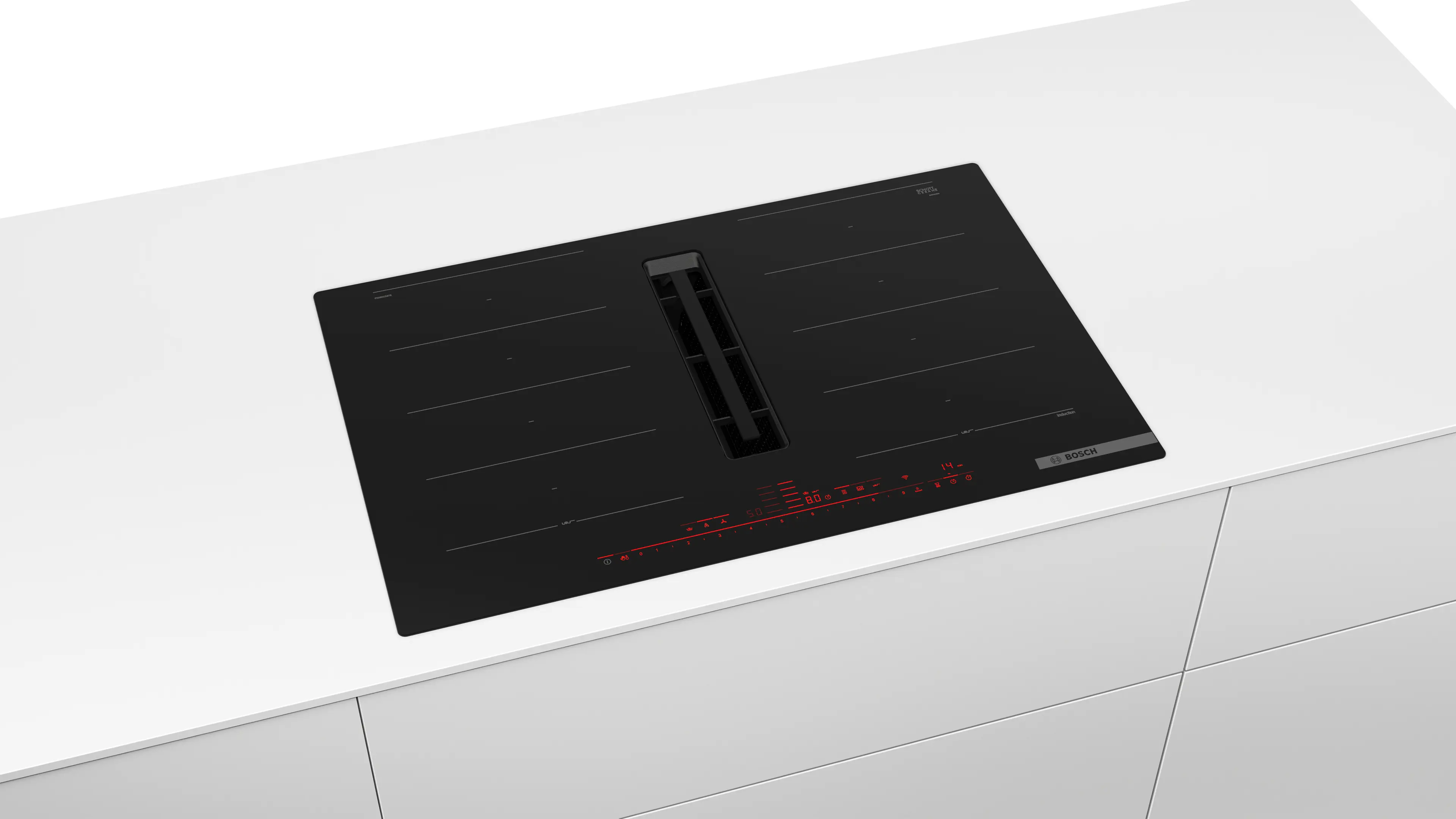 Plită pe inducție cu sistem de ventilare integrat Bosch, Seria 8, 80 cm, flush mount [4]