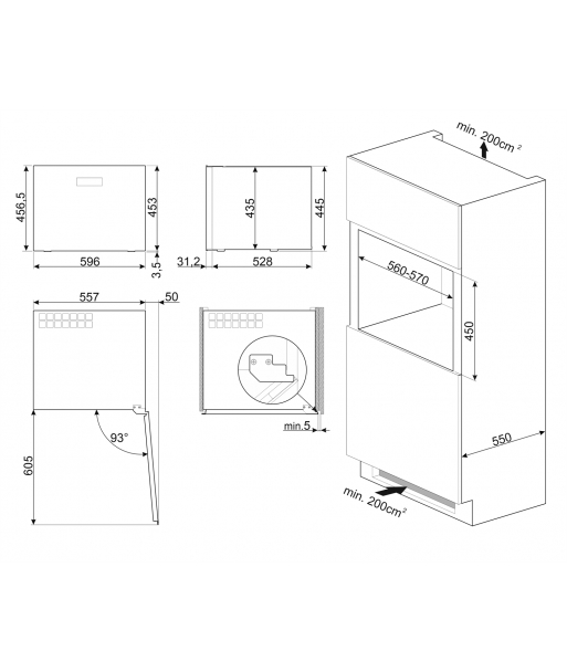 Racitor de vin Dolce Stil Novo Smeg CVI621NR3 [7]