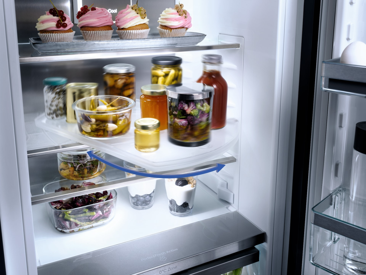 Raft din sticlă pivotabil Miele KFT 7000 pentru frigider [2]