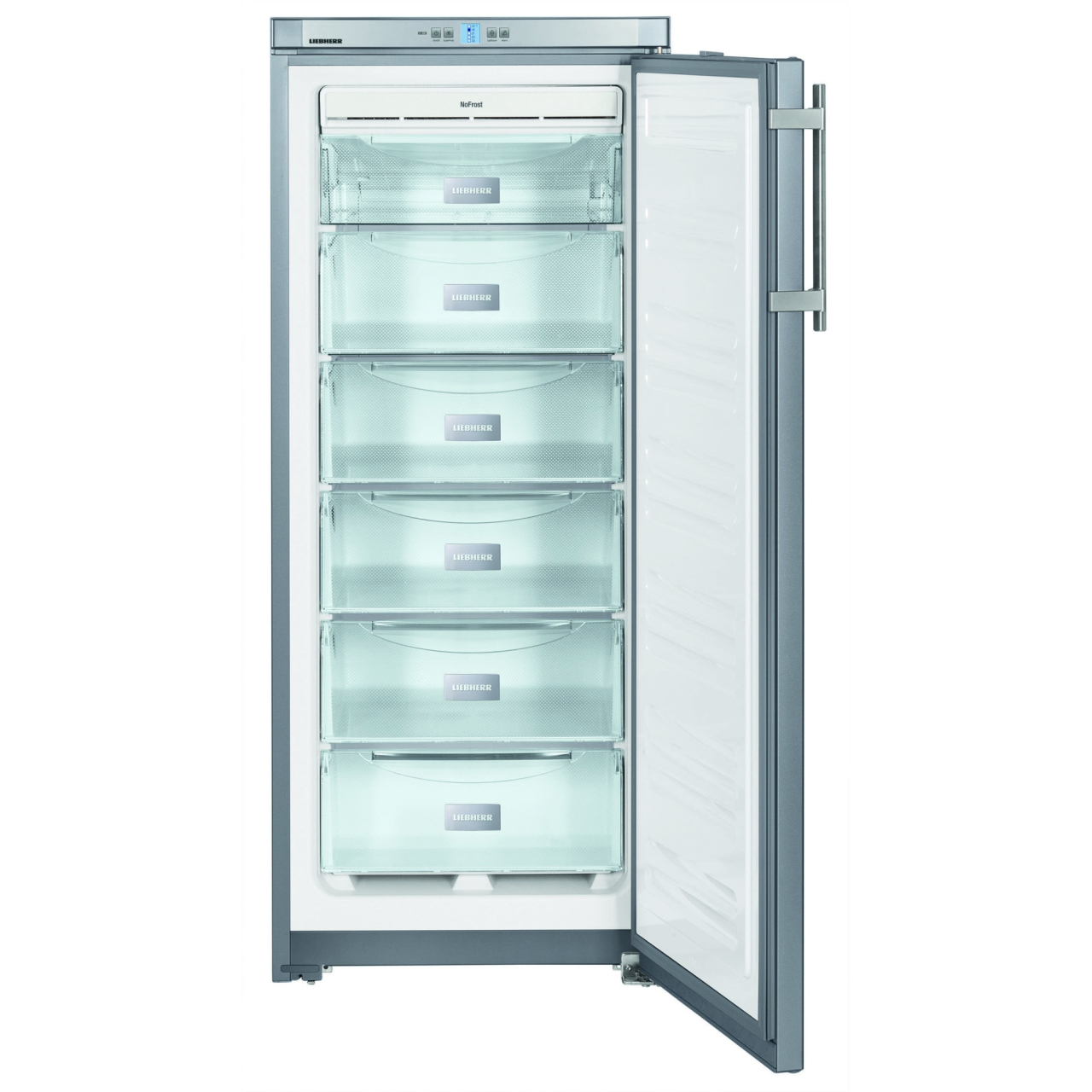 RESIGILAT - Congelator vertical Liebherr GNsl 2323 Comfort, NoFrost, Clasa F, Gri, 144.7 cm, 195 litri [2]