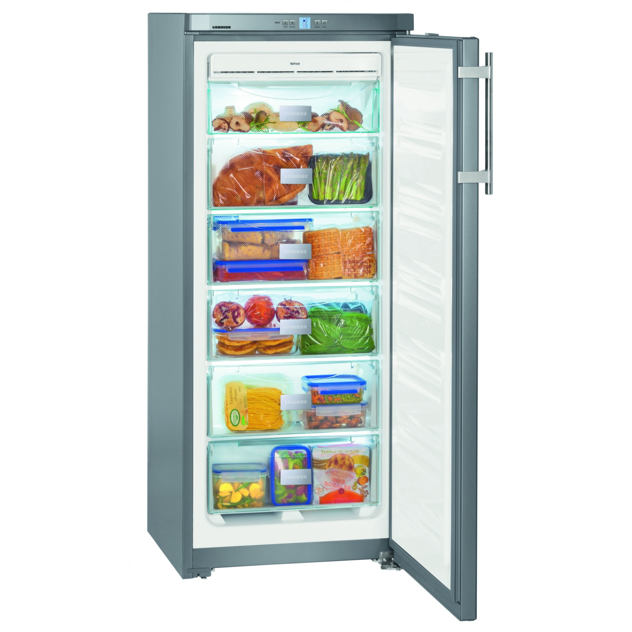 RESIGILAT - Congelator vertical Liebherr GNsl 2323 Comfort, NoFrost, Clasa F, Gri, 144.7 cm, 195 litri [3]