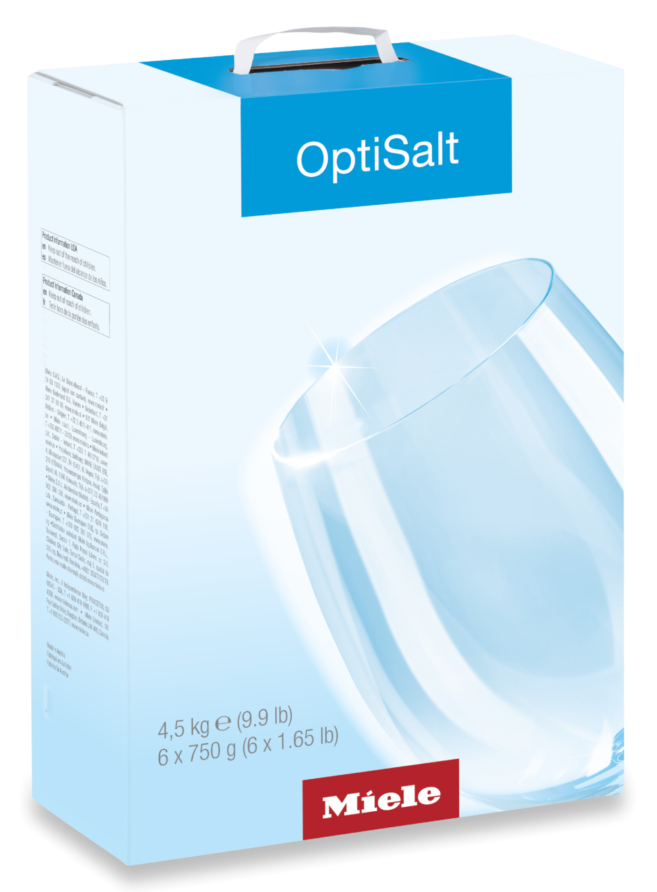 Sare de regenerare Miele OptiSalt GS SA 4502 P, 6 x 750 g, pentru mașina de spălat vase [2]