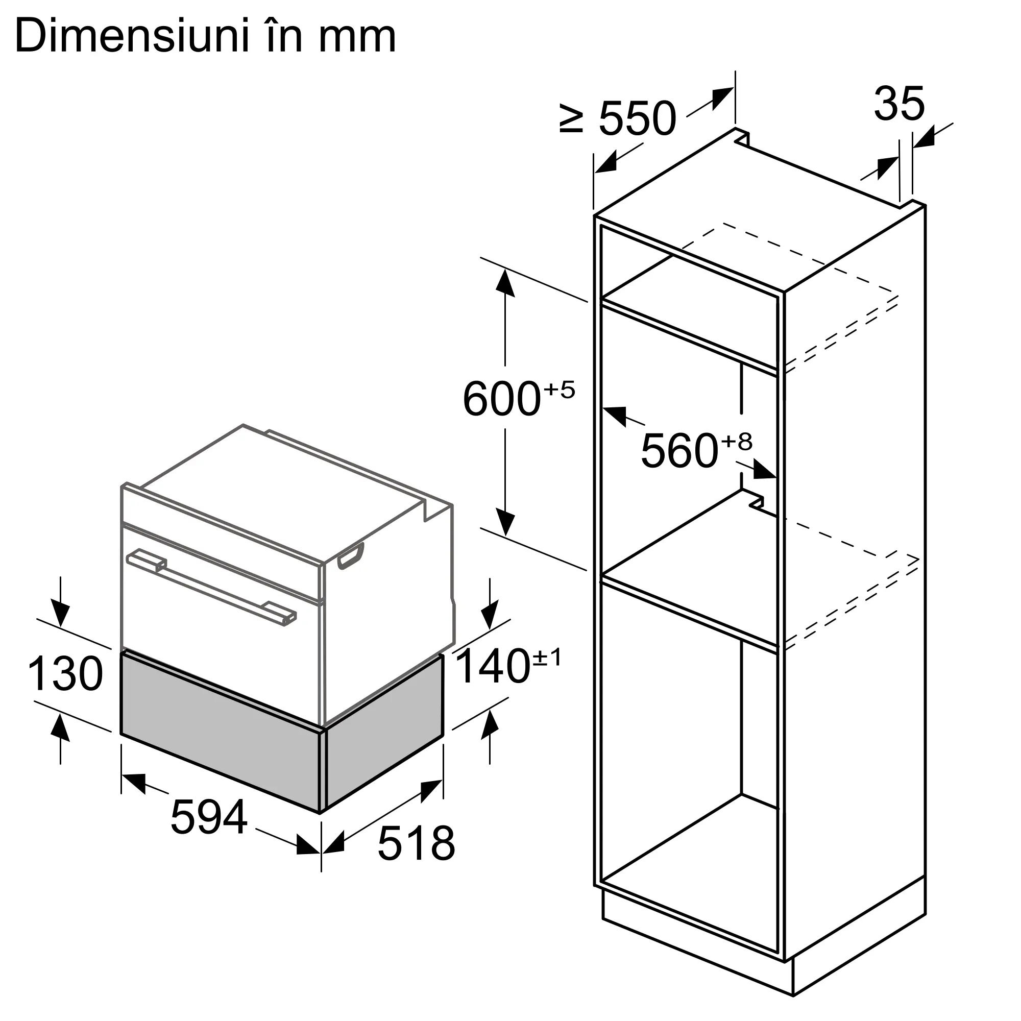 Sertar termic, Bosch Seria 8, 60 x 14 cm, Negru [8]