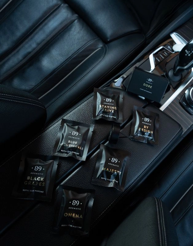 Set cadou auto Aromatic 89: odorizant cu clemă pentru ventilație și 12 capsule TOP arome [4]