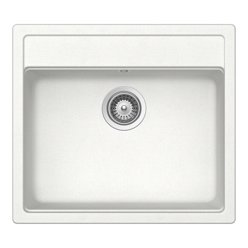 Set chiuveta bucatarie Schock Nemo N-100 570 x 510 mm Cristalite Alpina, alb si baterie bucatarie Schock Prima Inox Periat [2]