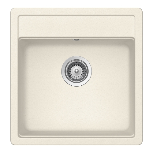 Set chiuveta bucatarie Schock Nemo N-100S 490 x 510 mm Cristalite Vanilla, bej deschis si baterie bucatarie Schock Kantus cu cap extractibil, Inox Periat [2]