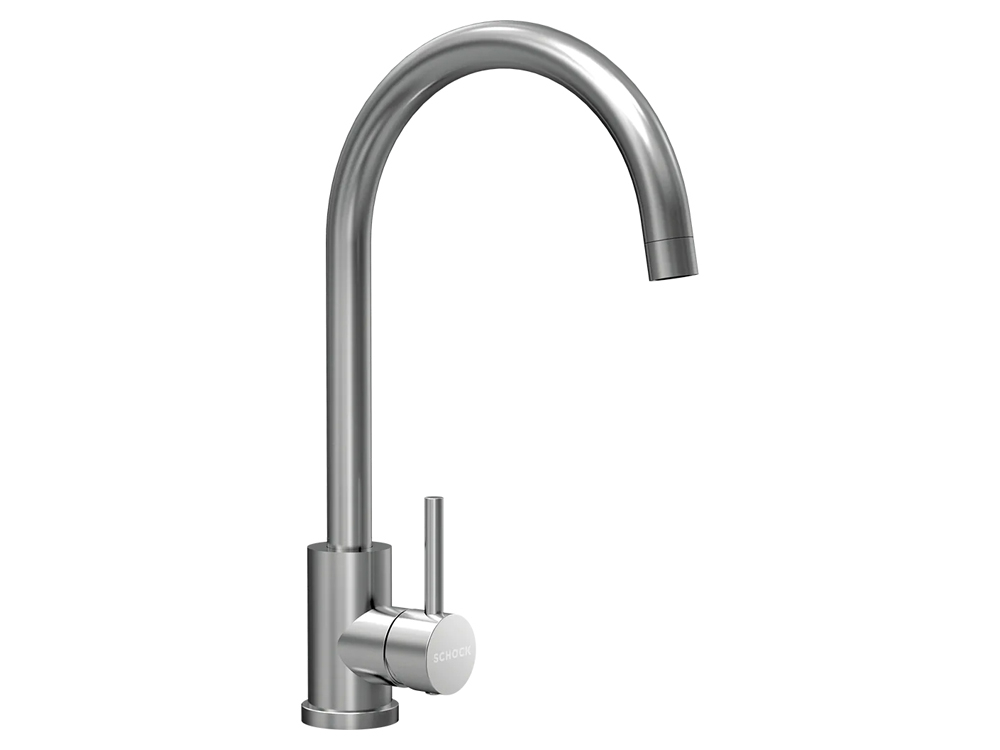 Set chiuveta bucatarie Schock Pinedo D-100XS 620 x 500 mm Cristalite Alpina, alb si baterie bucatarie Schock Prima Inox Periat [3]