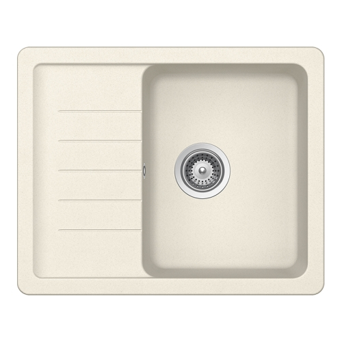 Set chiuveta bucatarie Schock Pinedo D-100XS 620 x 500 mm Cristalite Vanilla, bej deschis si baterie bucatarie Schock Prima Inox Periat [2]