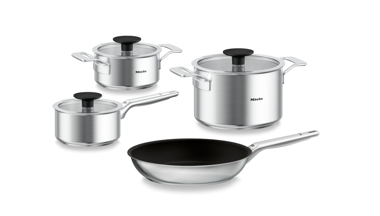 Set de vase din inox Miele KMTS 5704-3, 4 bucăți, pentru toate plitele [2]