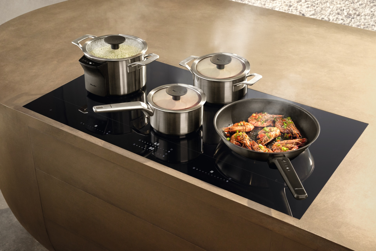 Set de vase Miele KMTS 8604, 4 bucăți, clasice și M Sense, pentru plite cu inducție compatibile M Sense [10]