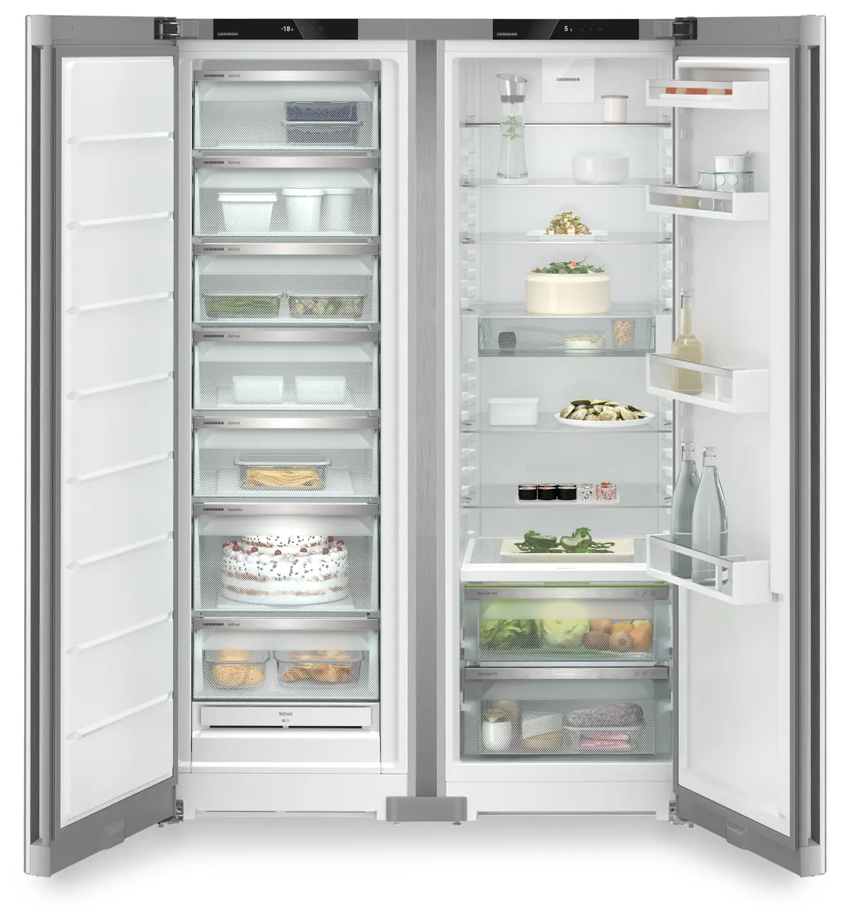 Side by side Liebherr XRFsf 5225 Plus, BioFresh, NoFrost, 660 l, H 185.5 cm, Clasa E, Inox/Silver [3]