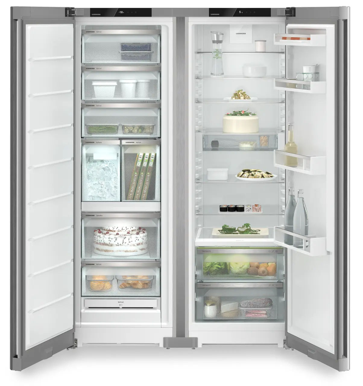 Side by side Liebherr XRFsf 5245 Plus, BioFresh, NoFrost,  660 l, H 185.5 cm, Clasa E, Inox/Silver [3]