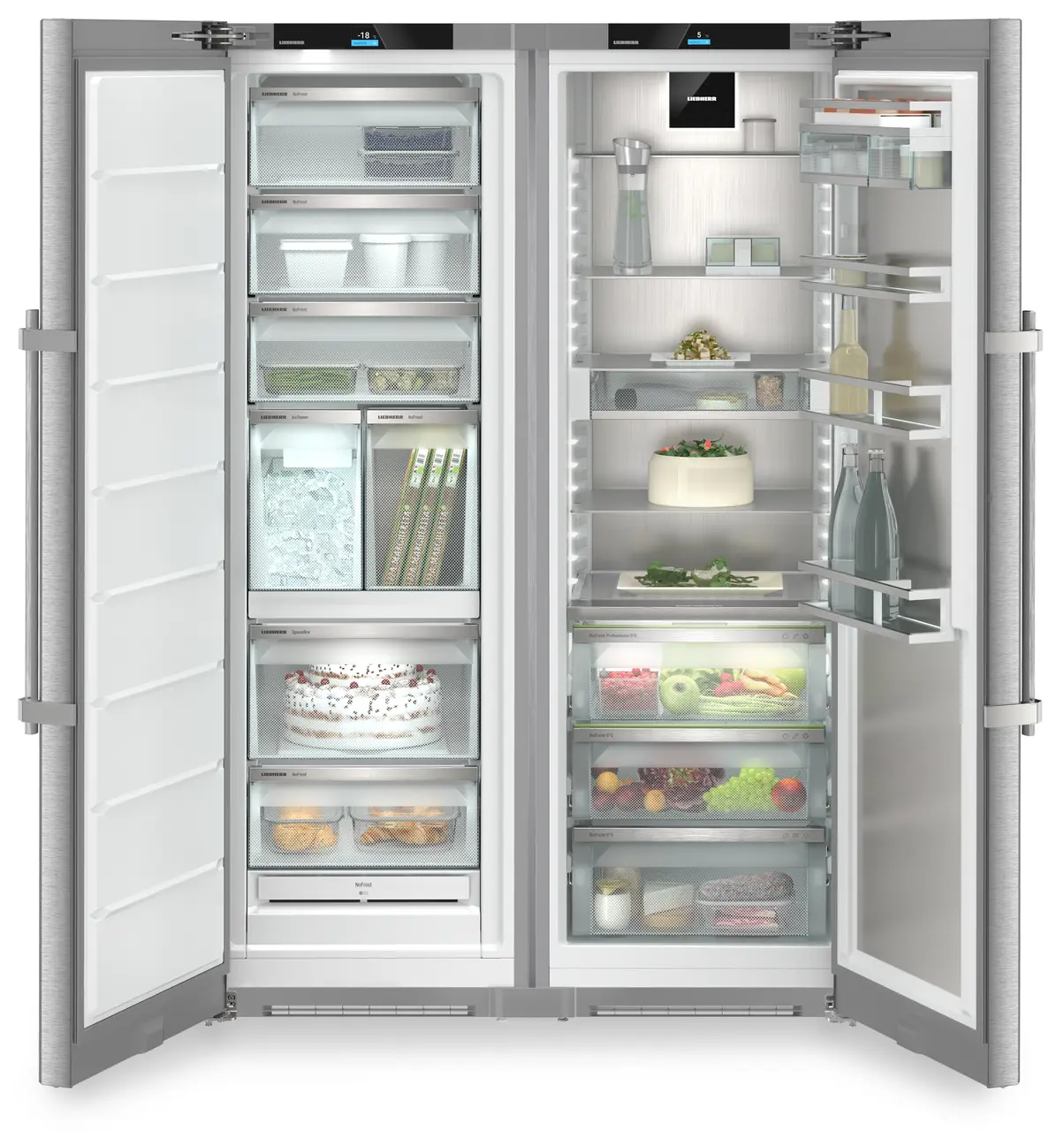 Side by side Liebherr XRFst 5295 Plus, BioFresh, NoFrost, 665 l, H 185.5 cm, Clasa D, Inox [3]