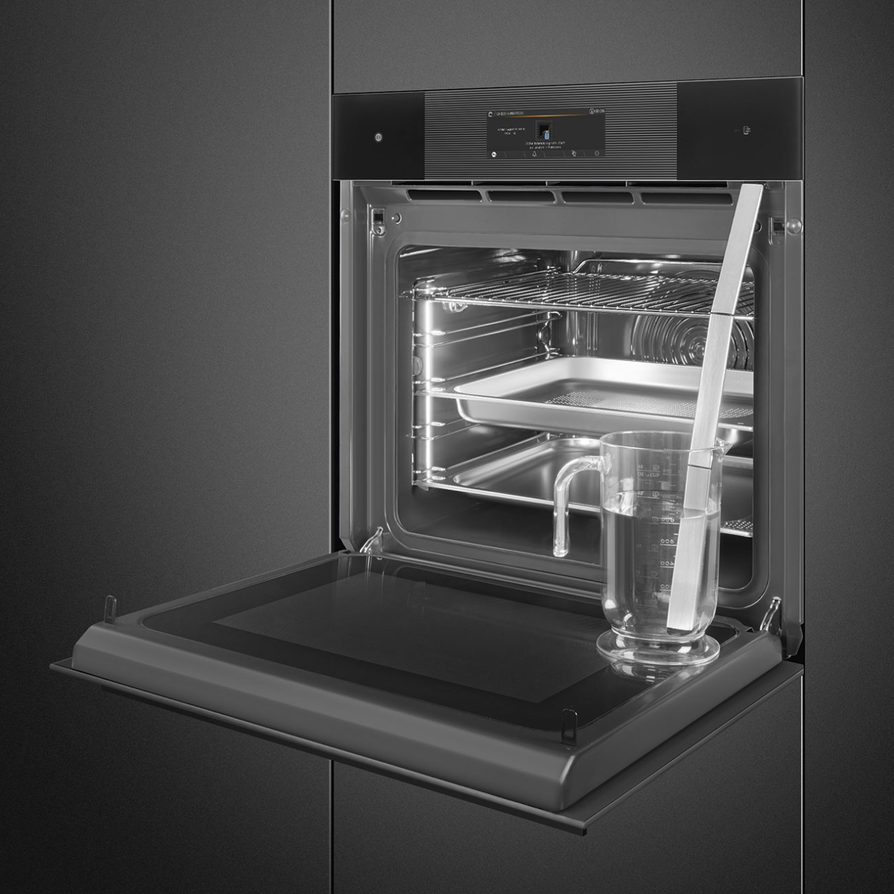 SO6106WAPB3 Cuptor Omnichef cu gătit la abur și cuptor cu microunde - Sticlă neagră pură [10]