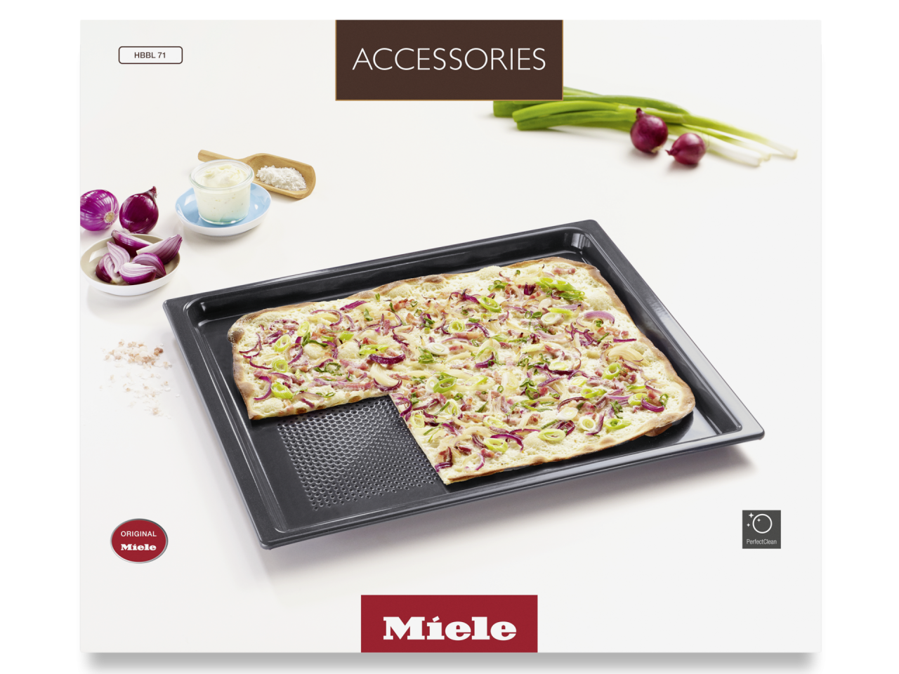 Tavă de copt gourmet și tavă AirFry Miele HBBL 71, perforată, pentru cuptoare H 2000/6000/7000 și DGC [3]