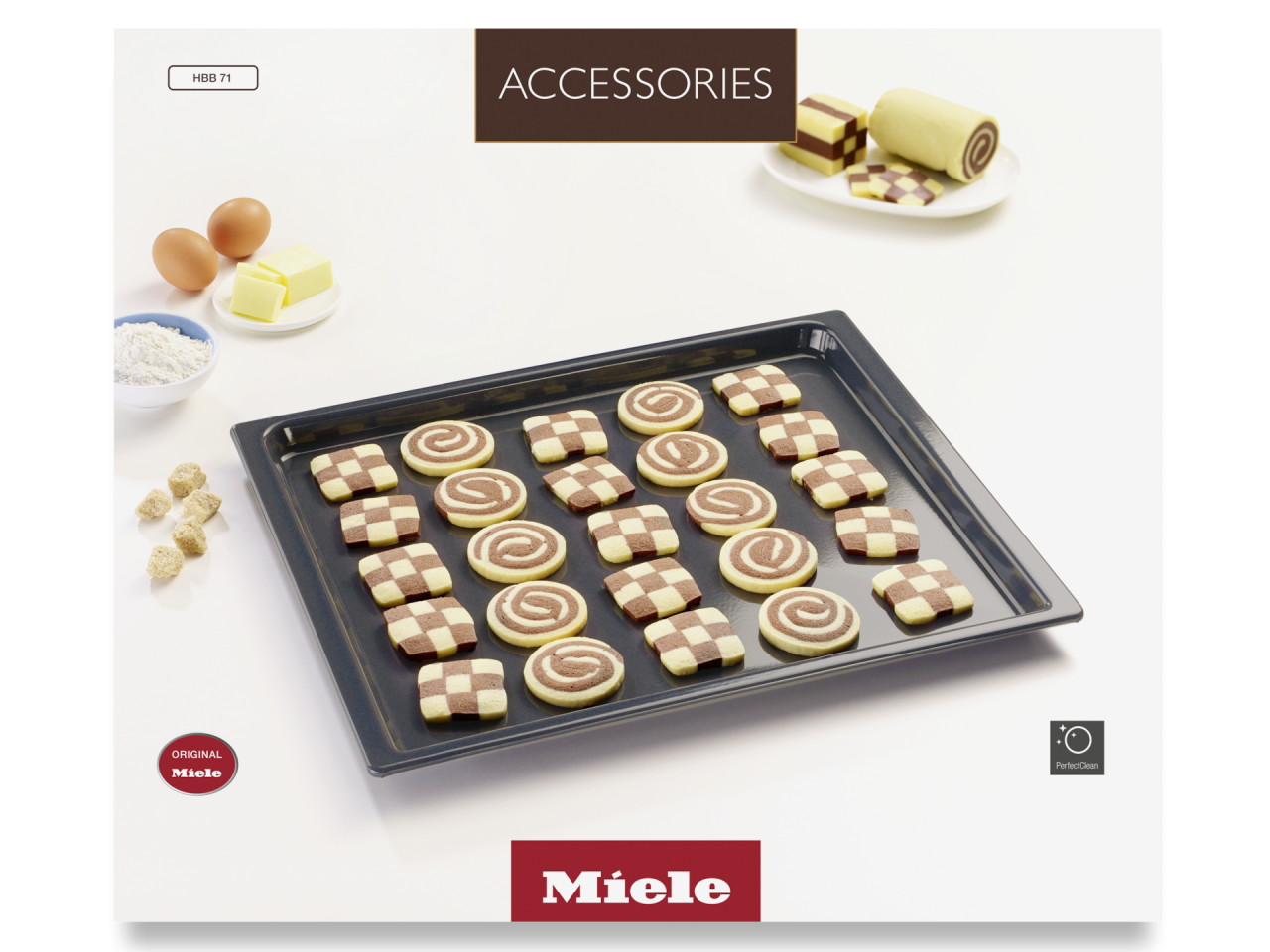 Tavă de copt Miele HBB 71, cu finisaj PerfectClean, pentru cuptoare H 2000/6000/7000 și DGC [3]