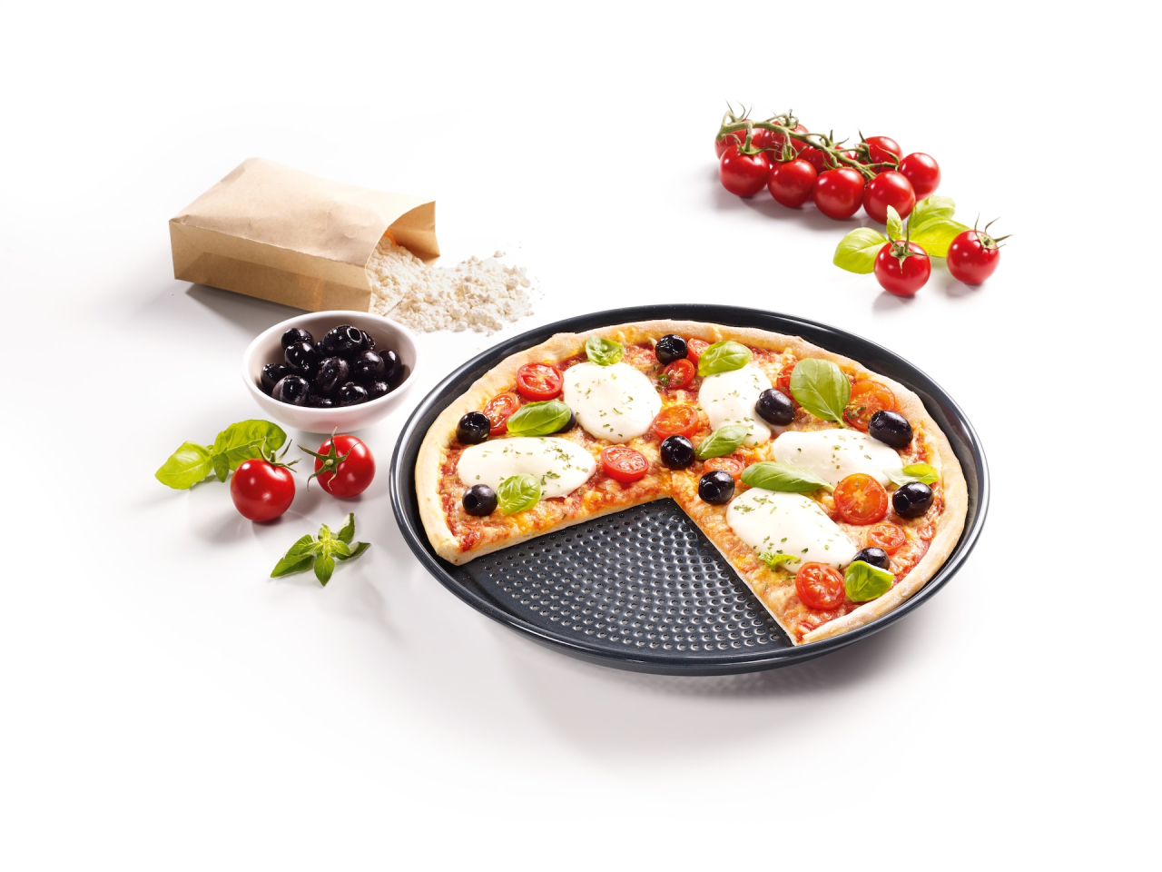Tavă rotundă de copt și tavă AirFry Miele HBFP 27-1, perforată, 27 cm [4]