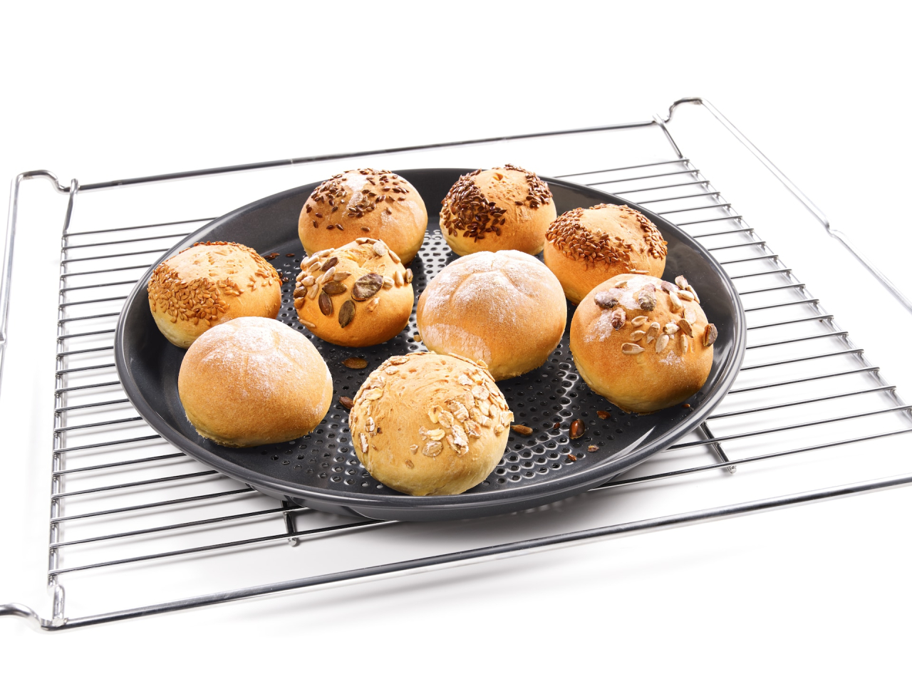 Tavă rotundă de copt și tavă AirFry Miele HBFP 27-1, perforată, 27 cm [5]