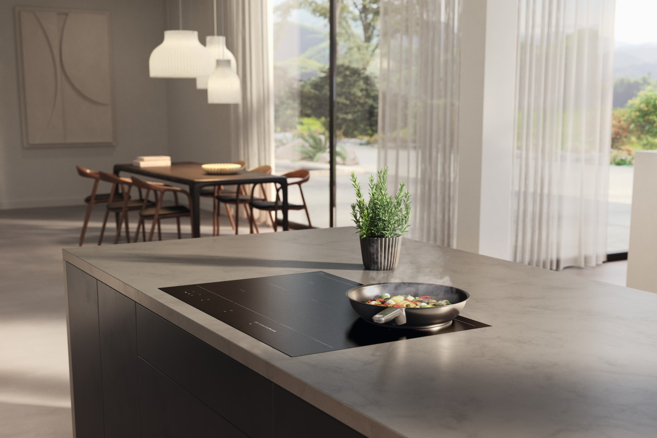 Tigaie din inox Miele KMBP 2800-3, 28 cm, cu suprafață neaderentă, pentru toate plitele [6]